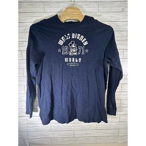 Walt Disney World‎ Disney Parks Mickey Mouse T-Shirt Long Sleeve Blue Mens 2XL